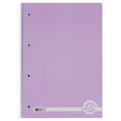 **A4 Pastel 160Pg Spiral Notebook Pack Of 5 Asstd - ABC School Supplies