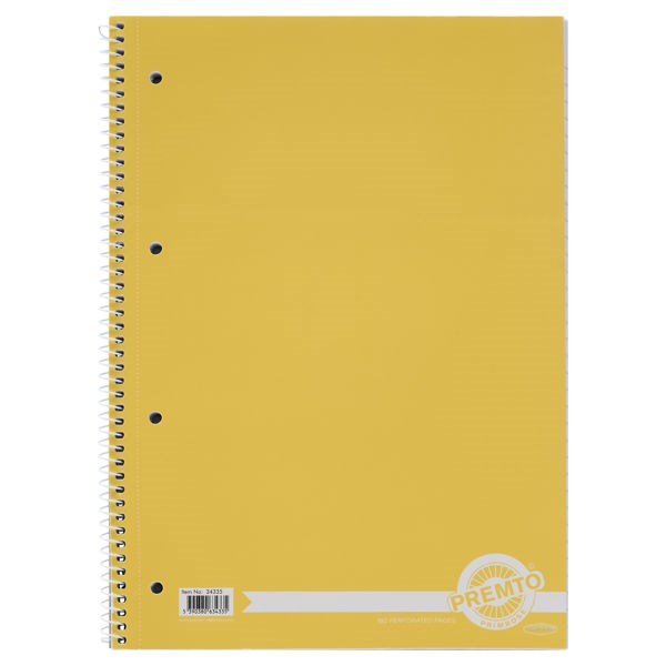 **A4 Pastel 160Pg Spiral Notebook Pack Of 5 Asstd - ABC School Supplies