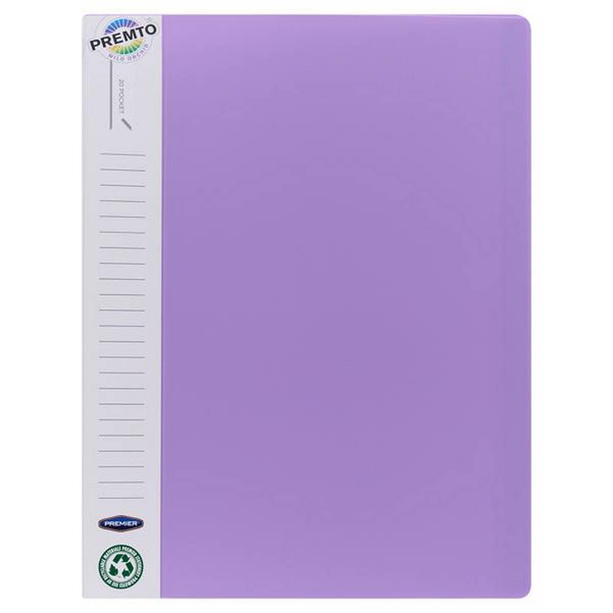 A4 Pastel Pocket Display Book 20 Pockets Pack Of 3 - ABC School Supplies