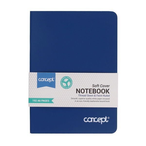 A6 192pg Soft Cover Notebook - ABC School Supplies