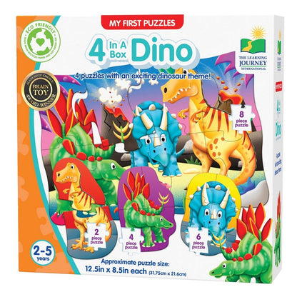 **My First Puzzle Sets 4-In-A-Box Puzzles - Dino