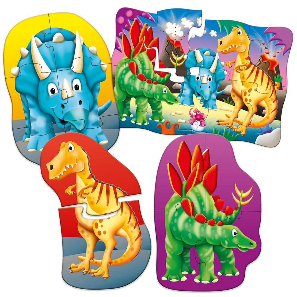 **My First Puzzle Sets 4-In-A-Box Puzzles - Dino