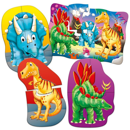 **My First Puzzle Sets 4-In-A-Box Puzzles - Dino