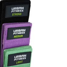 Urban Fitness  Fabric Resistance Band Loop (Set of 3) 15 Inch