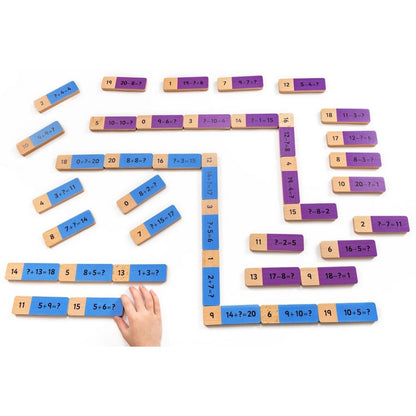 Wooden Addition And Subtraction Dominoes