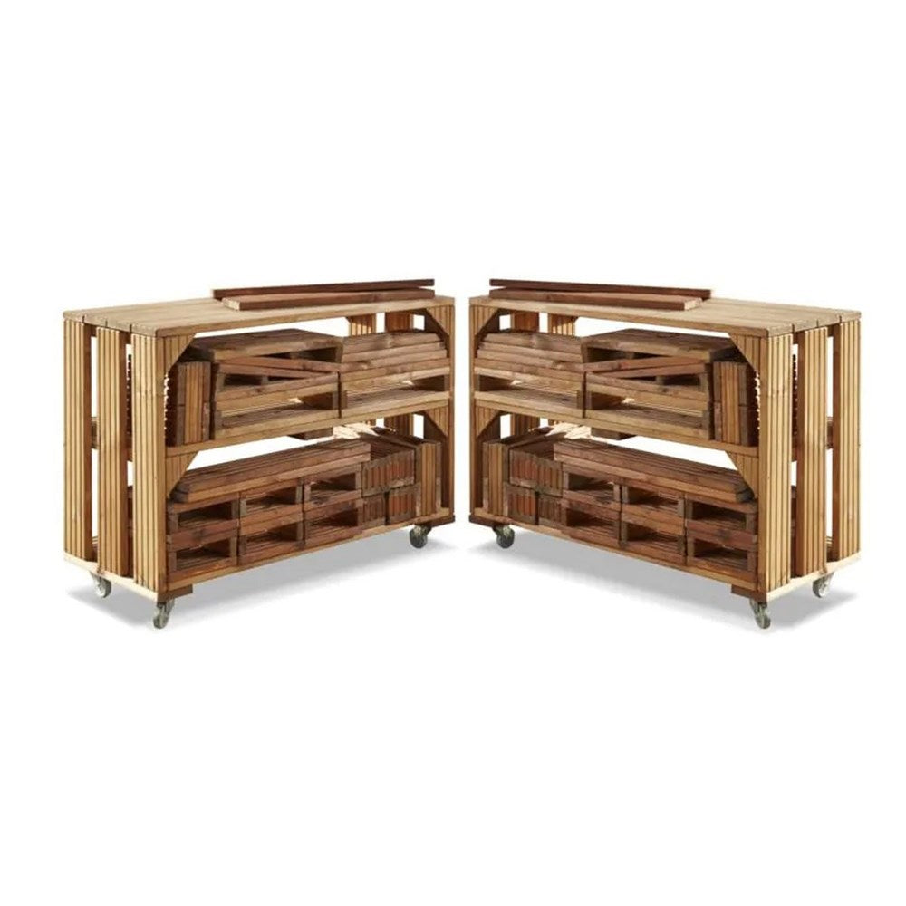 Cosy Deckciting Block Trolleys And Blocks Set 50 Blocks