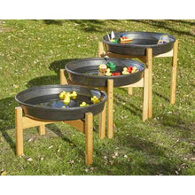 Black Deep Spot Tray and Stand- (H)40cm