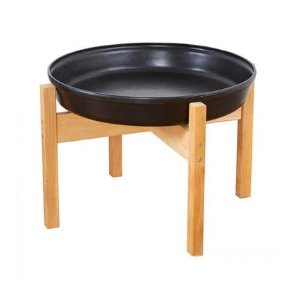 Black Deep Spot Tray and Stand