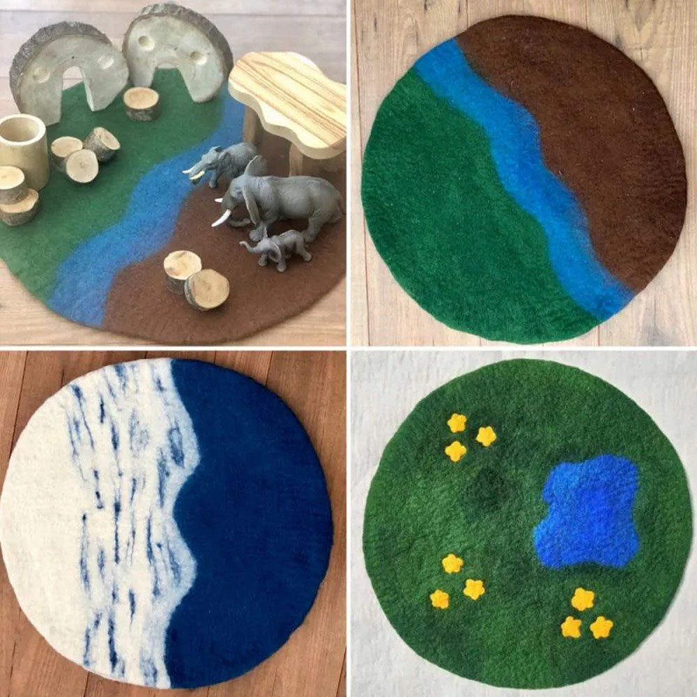 Cosy Felt Scenery Mats Set Of 3