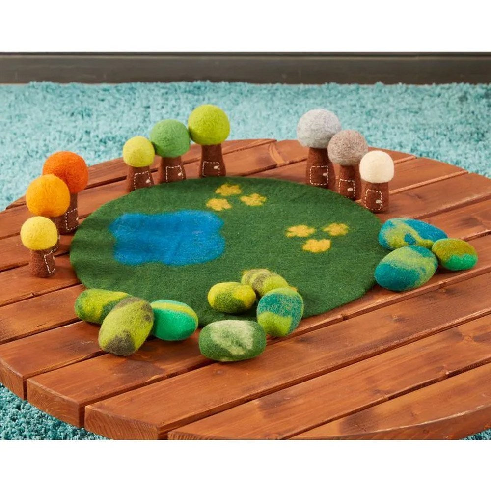 Cosy Felt Seasons Trees 9 Piece Set