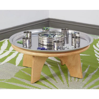 Cosy Sensory Magnetic Mirror Tray And Low Round Table Set