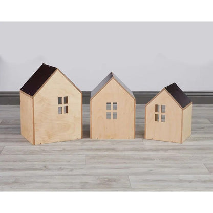 Cosy Nesting Packaway Small World Houses Set Of 3