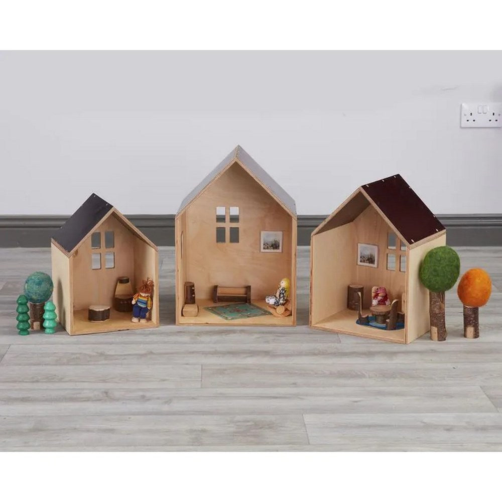 Cosy Nesting Packaway Small World Houses Set Of 3