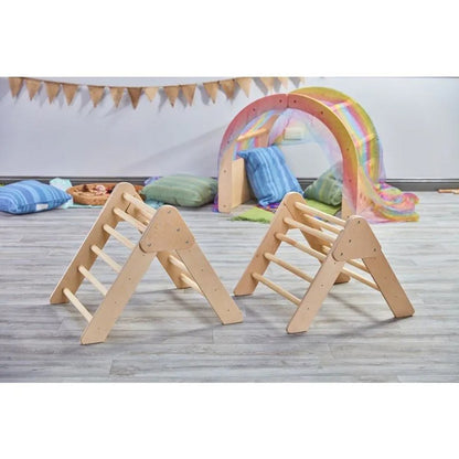 Cosy Pikler Style Clambering Folding Triangles 4 Piece Set