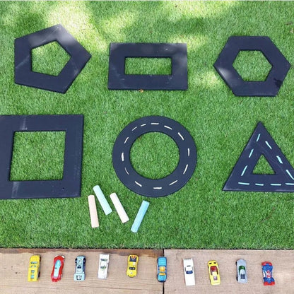 Cosy Chalkboard Shape Tracks Set Of 6