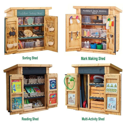 Cosy Compact Curriculum Sheds Set Of 4
