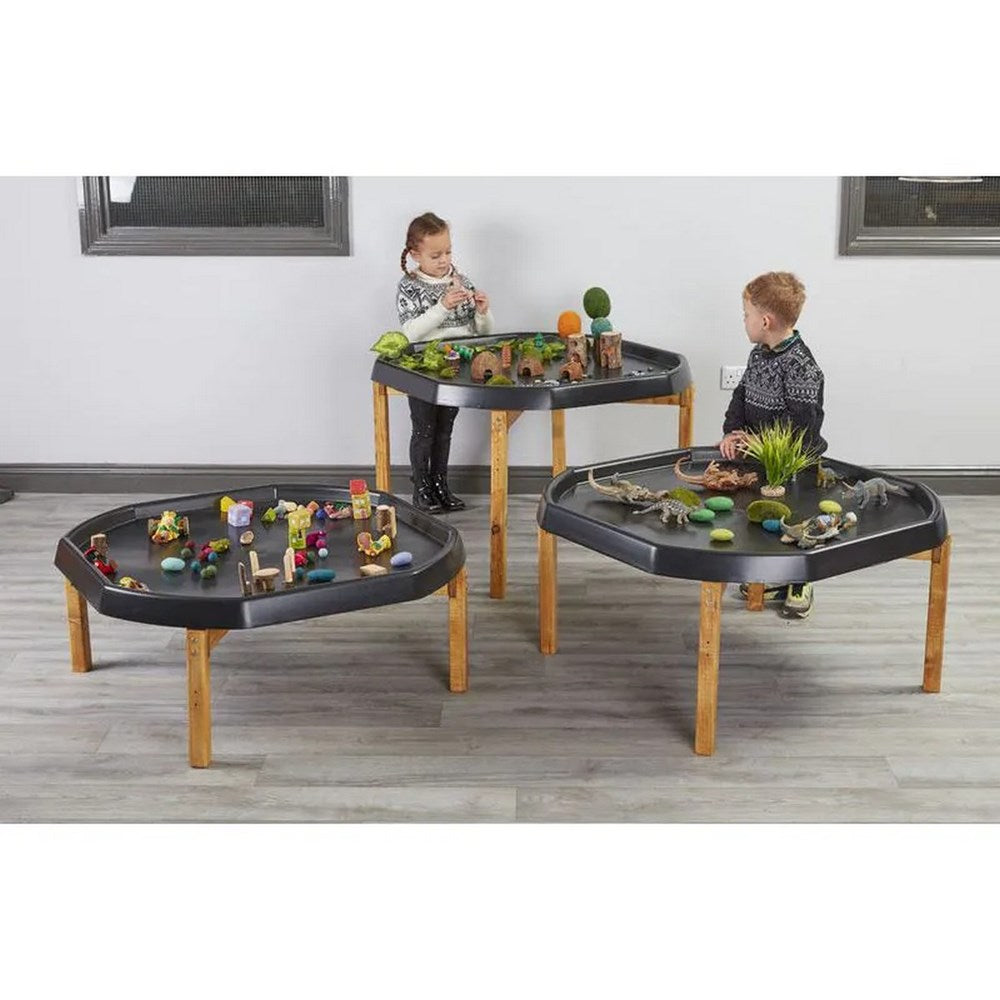 Cosy Tuff Tray Stand - Indoor Wooden Set Of 3 (Stands Only)
