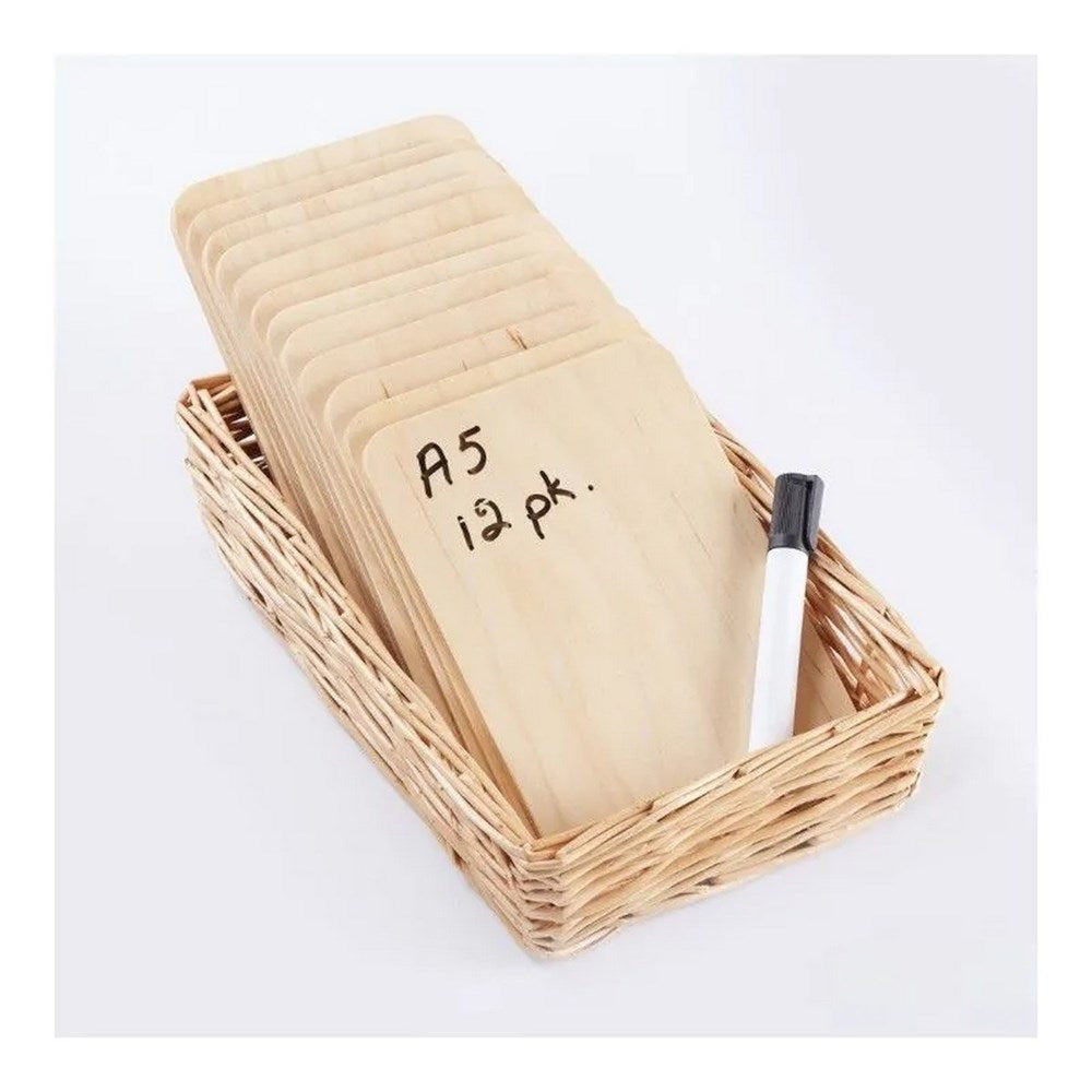 Cosy A5 Natural Wipe Clean Boards Pack Of 12