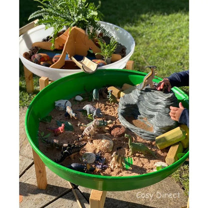 Cosy Deep Tuff Tray - Trio Of Landscape Deep Trays And Stands Set Of 3