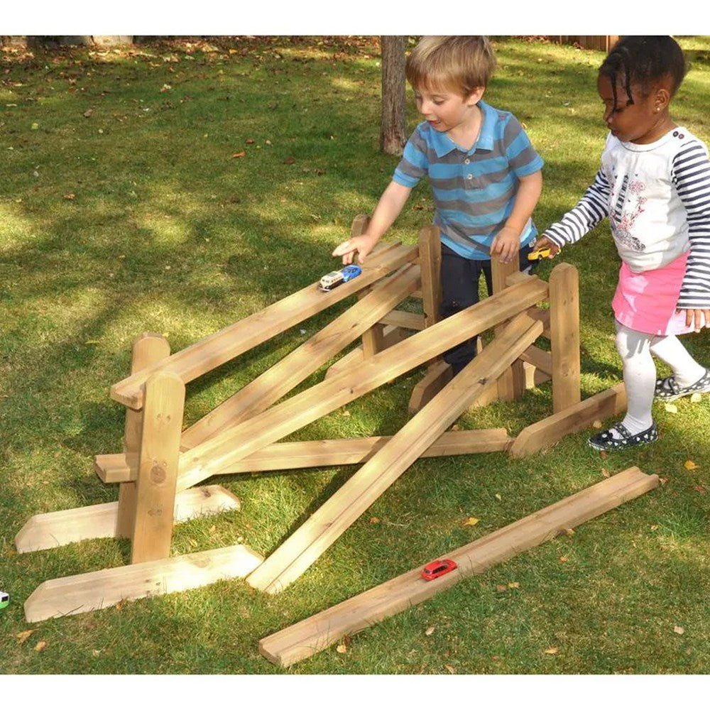 Cosy Wooden Chutes And Stands Set Of 9