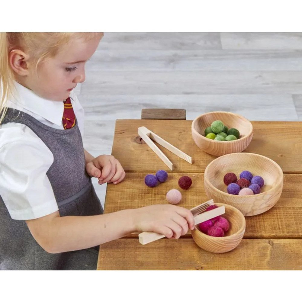 Cosy Wooden Nesting Bowls Set Of 3