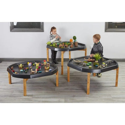 Indoor Wooden Tuff Play Tray Stand - Tall
