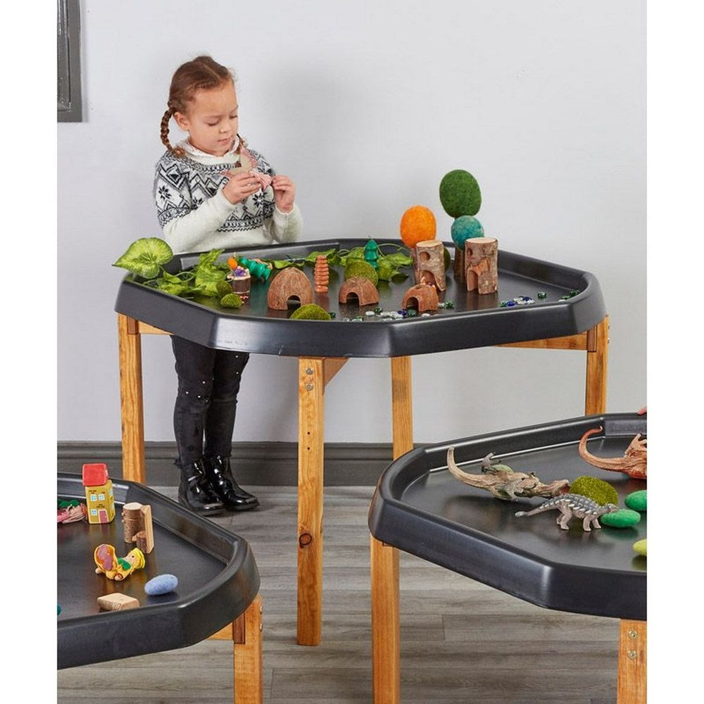 Indoor Wooden Tuff Play Tray Stand - Tall