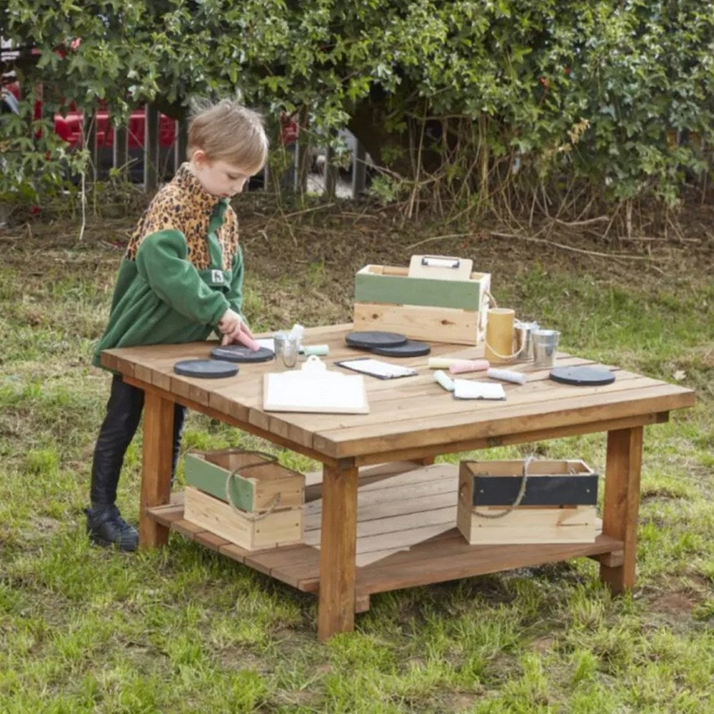 Cosy Large Square Table Workstation
