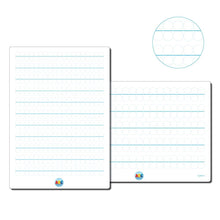 ABC Essentials A4 Double-Sided Bubble Handwriting Whiteboards Pack of 10 - ABC School Supplies