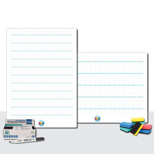 ABC Essentials A4 Double-Sided Bubble Handwriting Whiteboards Pack of 10 - ABC School Supplies