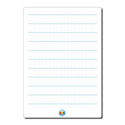 ABC Essentials A4 Double-Sided Bubble Handwriting Whiteboards Pack of 10 - ABC School Supplies
