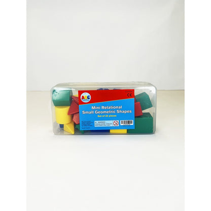 ABC Essentials Mini Relational Small Geometric Shapes Set of 32 pieces - ABC School Supplies