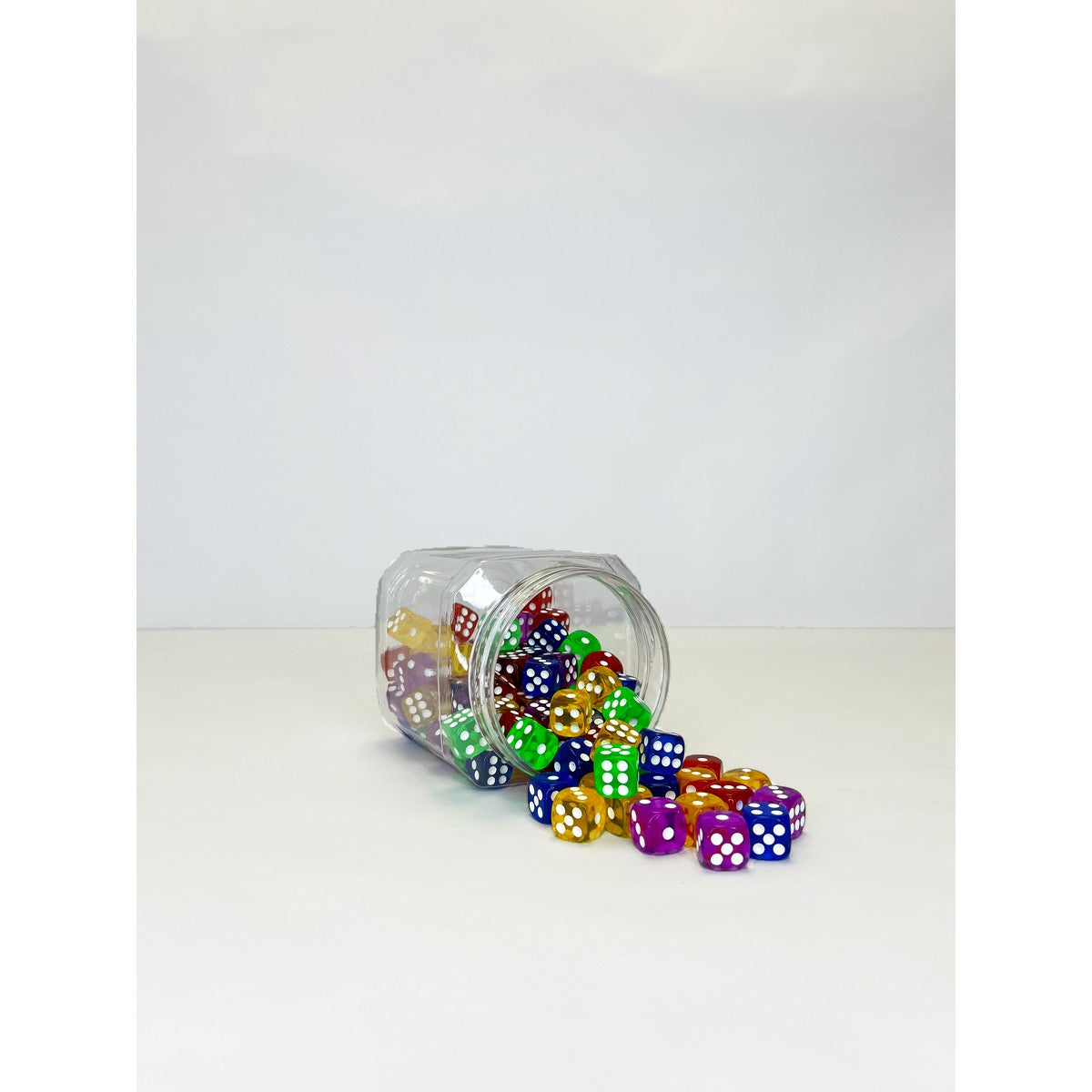 ABC Essentials Dot Dice Asstd Colours 16mm Tub of 100
