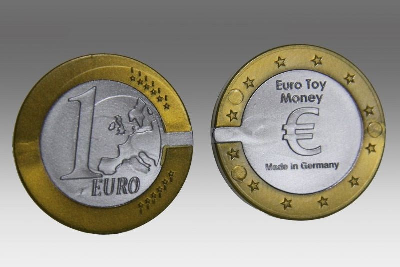 Toy Euro Money Coins 1 Euro (100 Pieces)