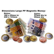 Magnetic Euro Money Set of 140pcs