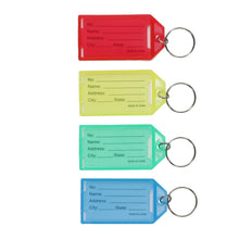 Name Tag Keychains Pack of 4
