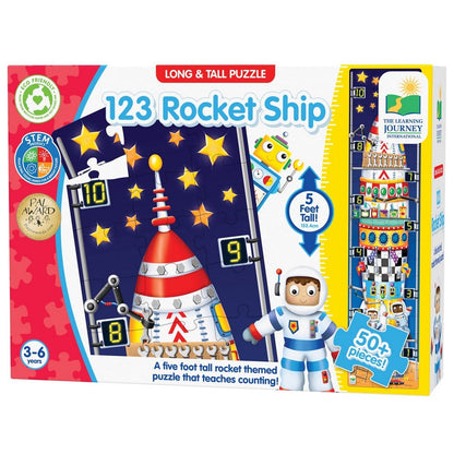 **Long & Tall Puzzles Rocket Numbers 51 Pcs