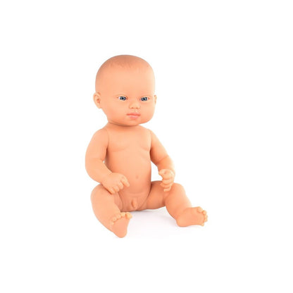 Baby Doll Caucasian Boy With Down Syndrome 32 Cm