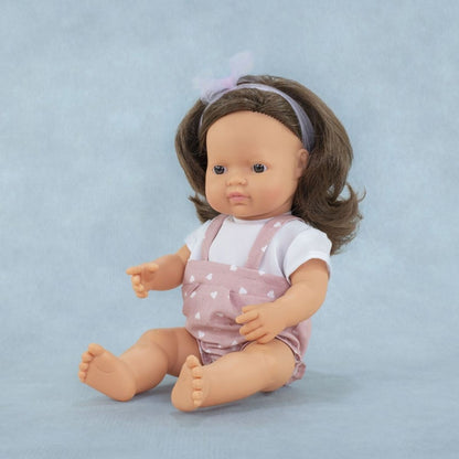 My Friends And Me Baby Doll Brown Hair Girl 38Cm