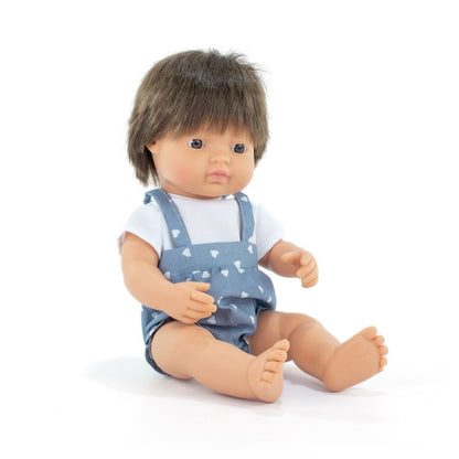 My Friends And Me  Baby Doll Brown Hair Boy 38Cm