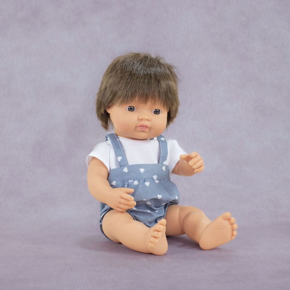 My Friends And Me  Baby Doll Brown Hair Boy 38Cm