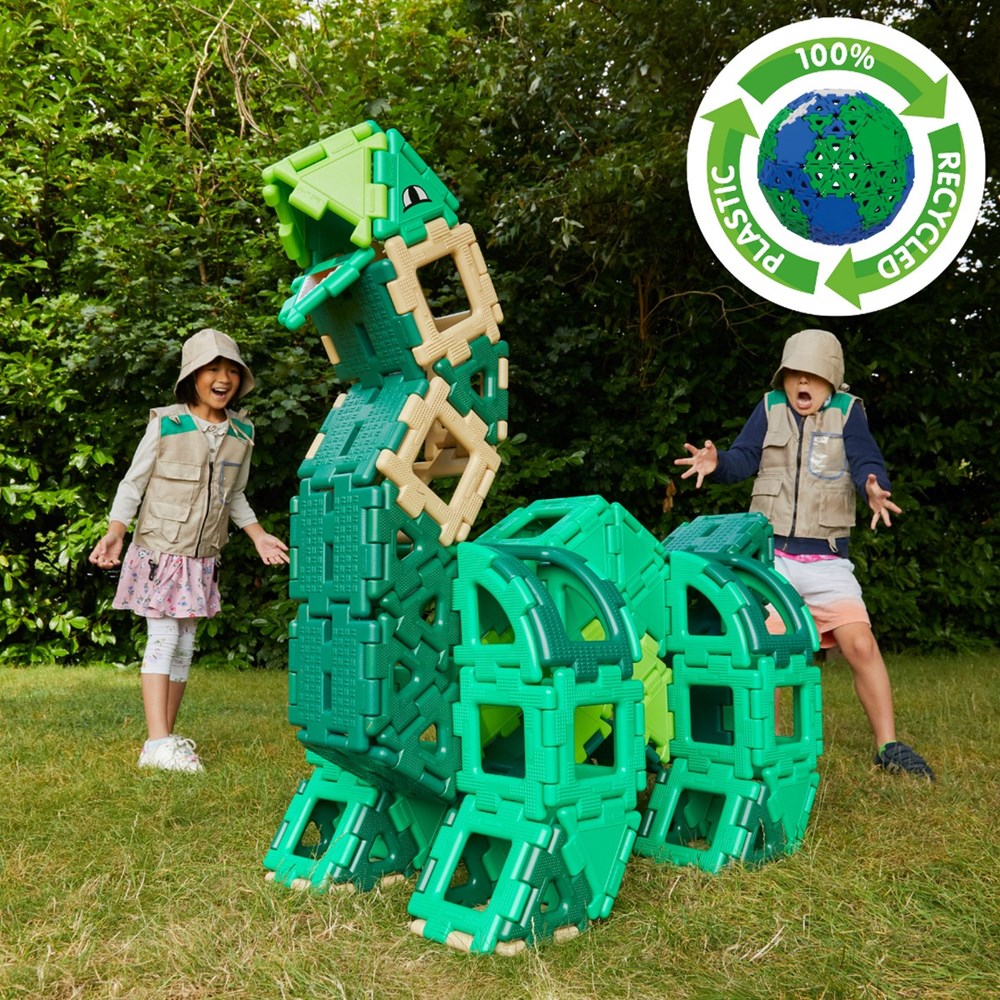 Giant Polydron Dinosaur Set