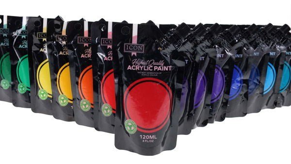 Acrylic Paints Bumper Pack 120ml - ABC School Supplies