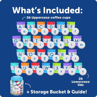 Alphabet Coffee Cups - ABC School Supplies