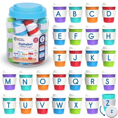 Alphabet Coffee Cups - ABC School Supplies