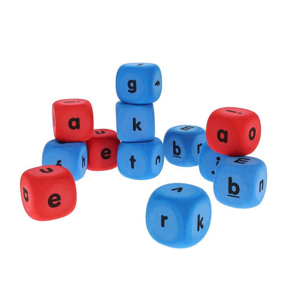 Alphabet Dice Tub of 12 - ABC School Supplies