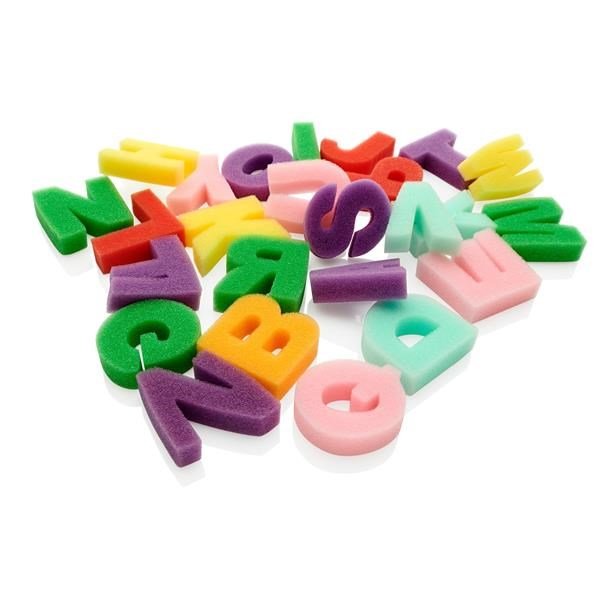 Alphabet Sponge Painting Set - Upper Case Letters - ABC School Supplies