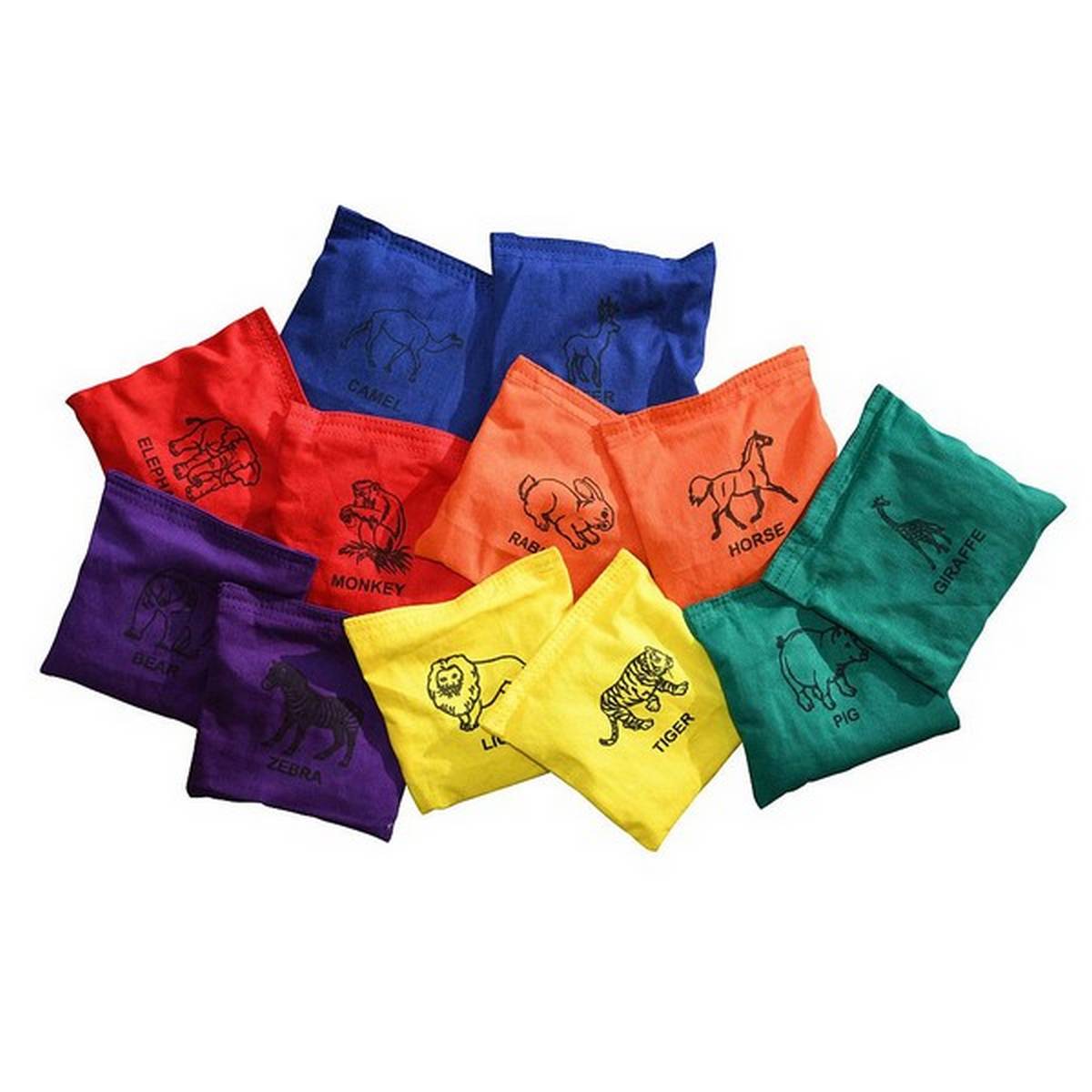 Animal Beanbags Pack Of 12 - ABC School Supplies