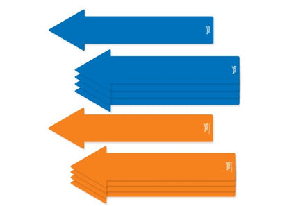 Social Distancing Floor Decals - Arrows (Set of 10)
