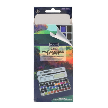 Artists Watercolour Palette and Professional Watercolour Brushes - ABC School Supplies